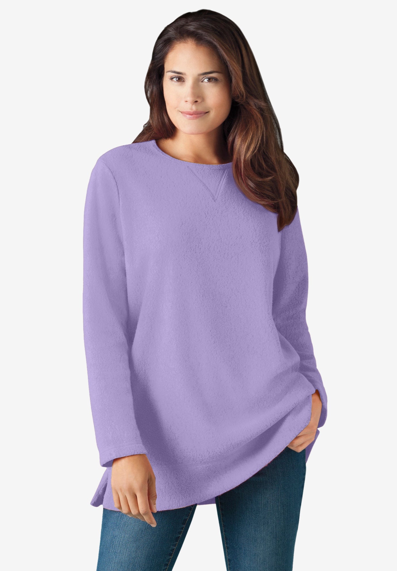 Crewneck Ultra Soft Sherpa Sweatshirt image number 0