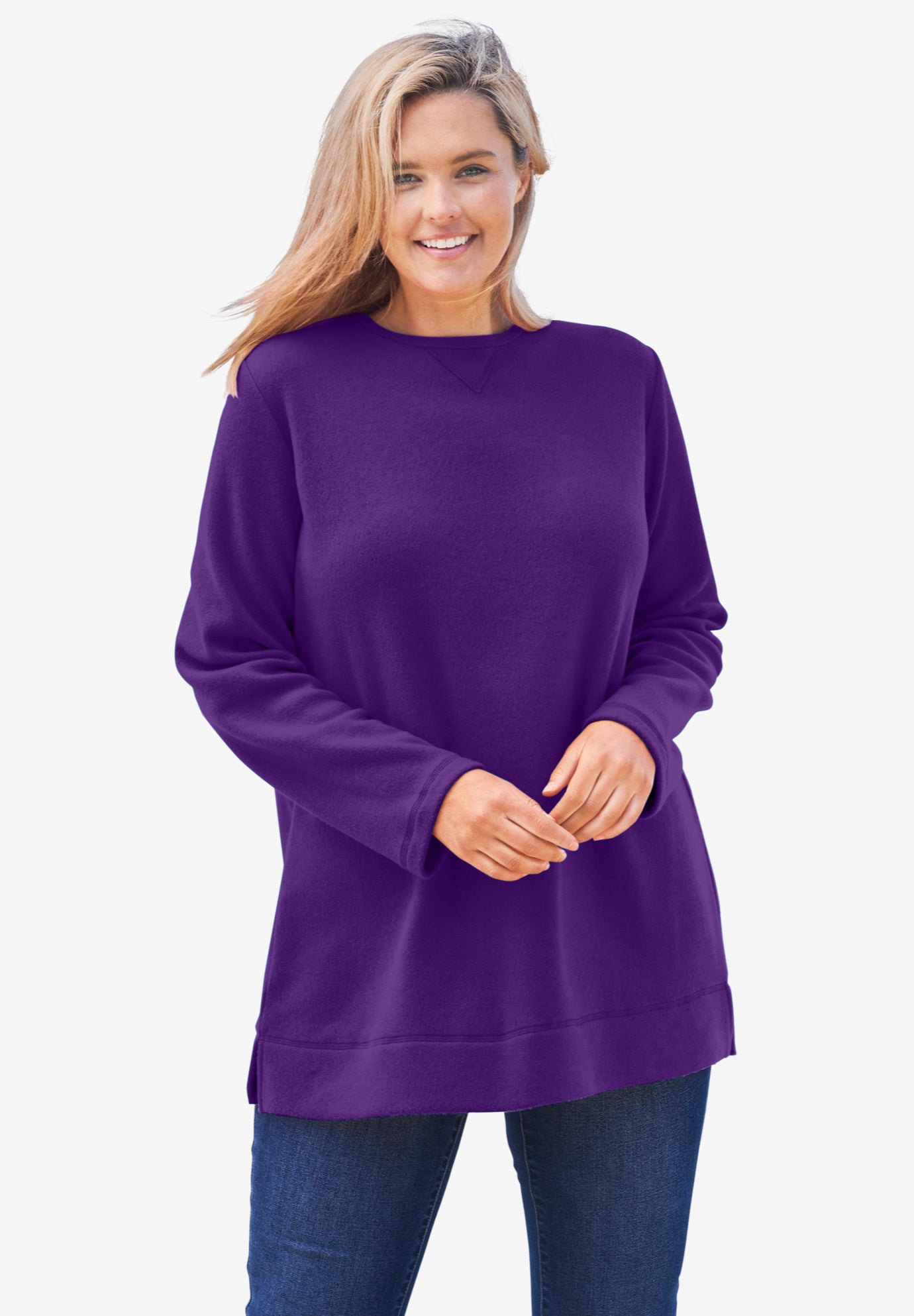 Crewneck Ultra Soft Sherpa Sweatshirt image number 0