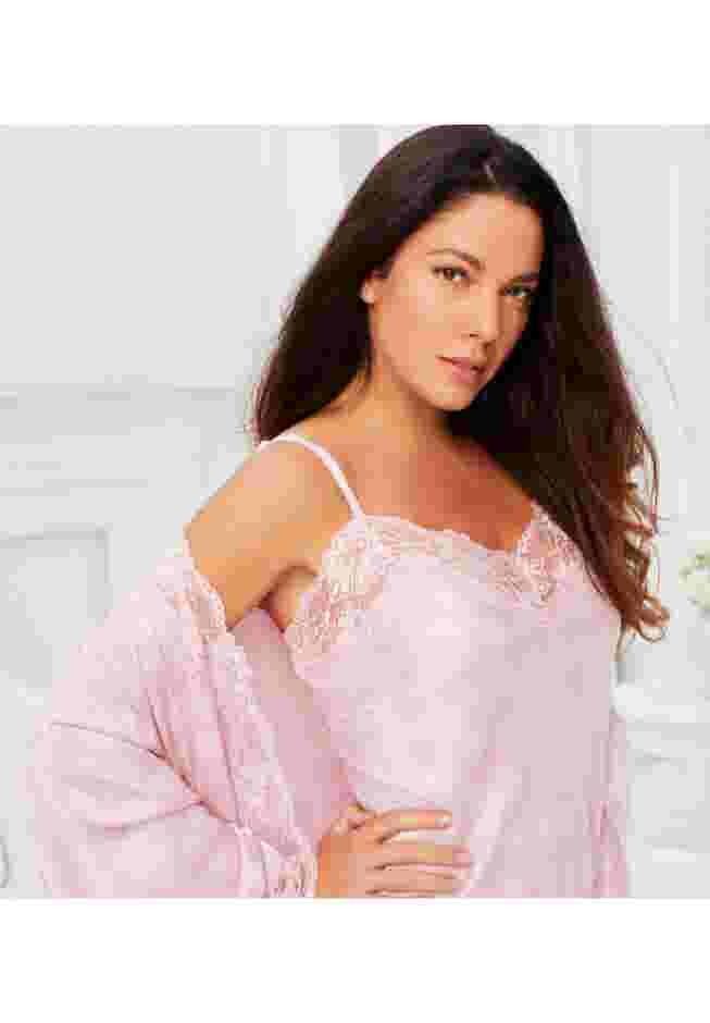 The Luxe Satin Short Peignoir Set image number 1