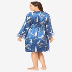 The Luxe Satin Short Peignoir Set image number null