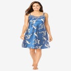 The Luxe Satin Short Peignoir Set image number null