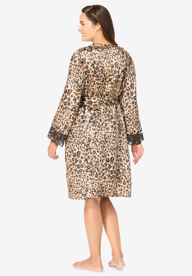 The Luxe Satin Short Peignoir Set image number 1