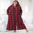 Long Hooded Fleece Sweatshirt Robe image number null