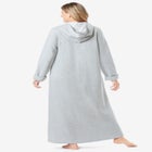 Long Hooded Fleece Sweatshirt Robe image number null