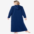Long Hooded Fleece Sweatshirt Robe image number null