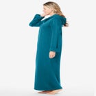 Long Hooded Fleece Sweatshirt Robe image number null