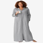 Long Hooded Fleece Sweatshirt Robe image number null