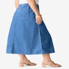 Plus Size Easy-Wear A-Line Skirt image number null