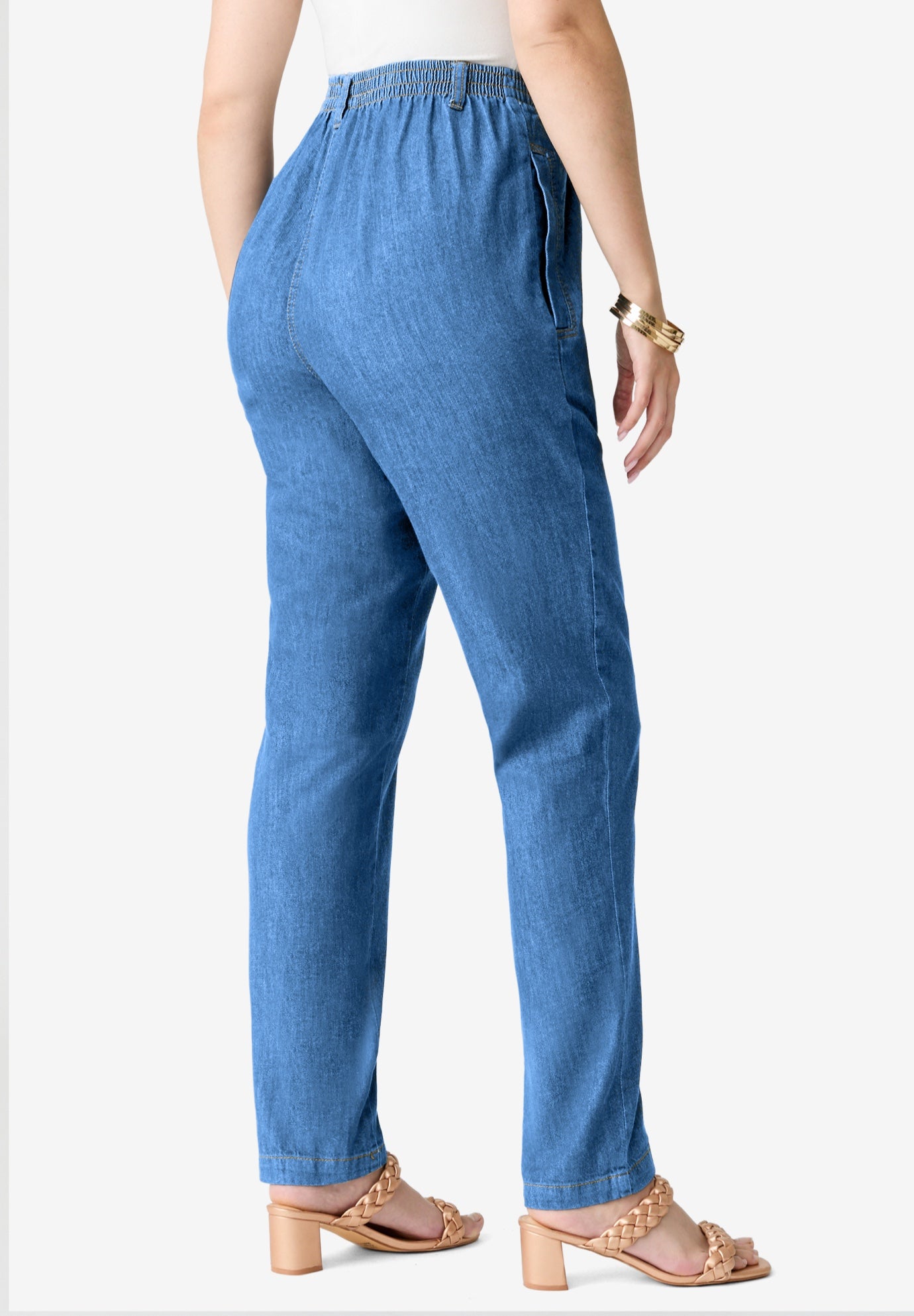 Plus Size Easy-Wear Straight Leg Jean image number 2