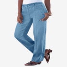 Plus Size Easy-Wear Straight Leg Jean image number null