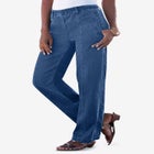 Plus Size Easy-Wear Straight Leg Jean image number null