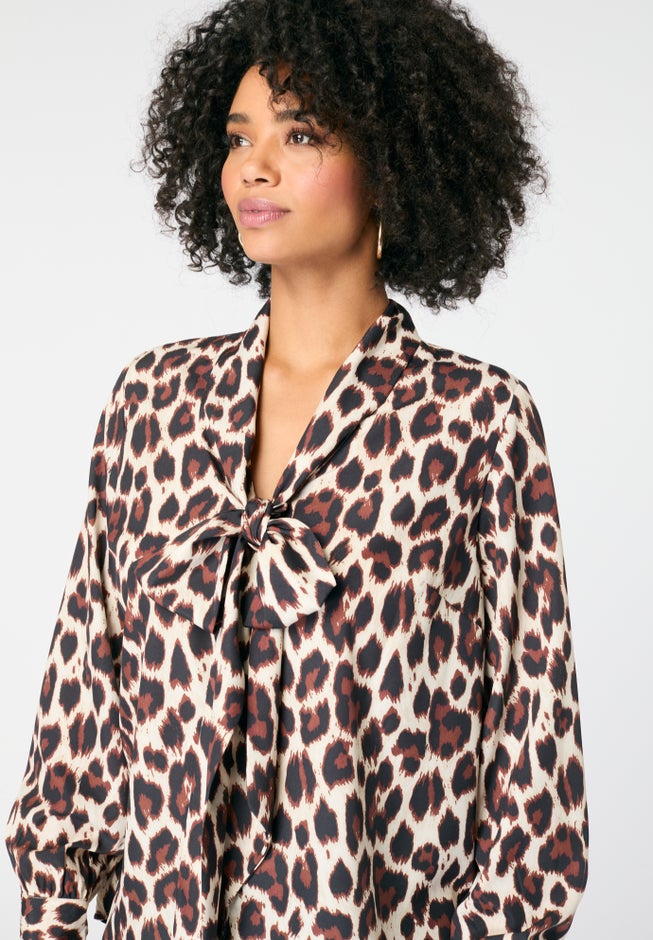 Long Sleeve Bow Blouse image number 3