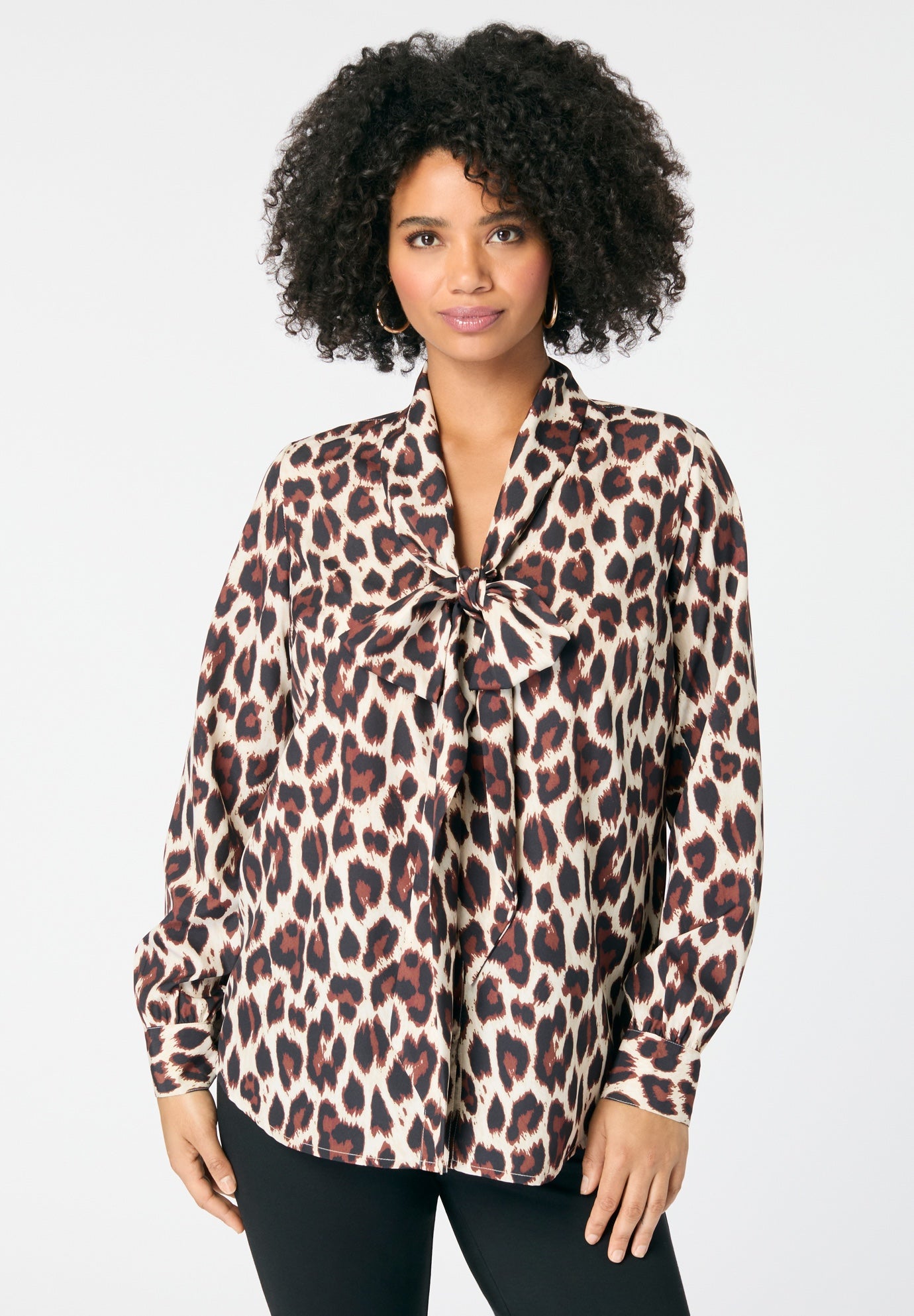 Long Sleeve Bow Blouse image number 0