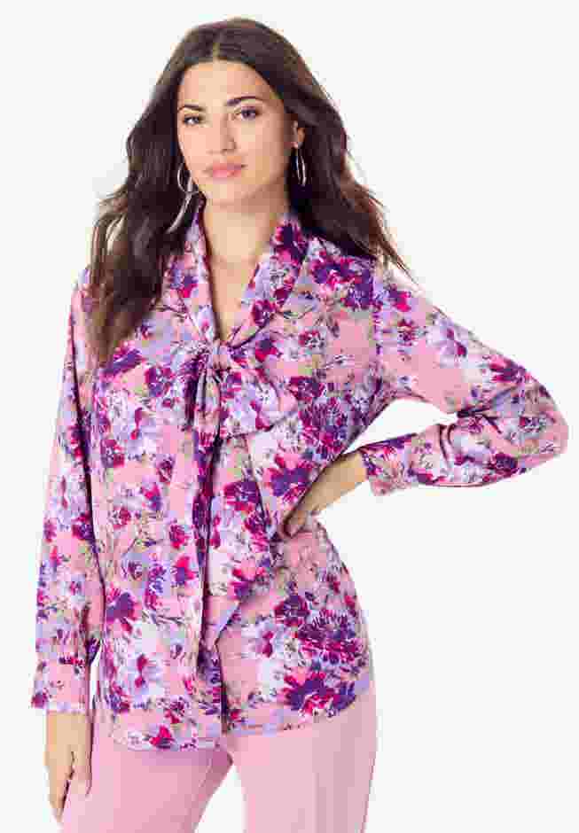Long Sleeve Bow Blouse image number 0