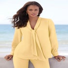 Long Sleeve Bow Blouse image number null