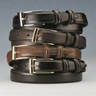 Synthetic Leather Belt with Classic Stitch Edge image number null