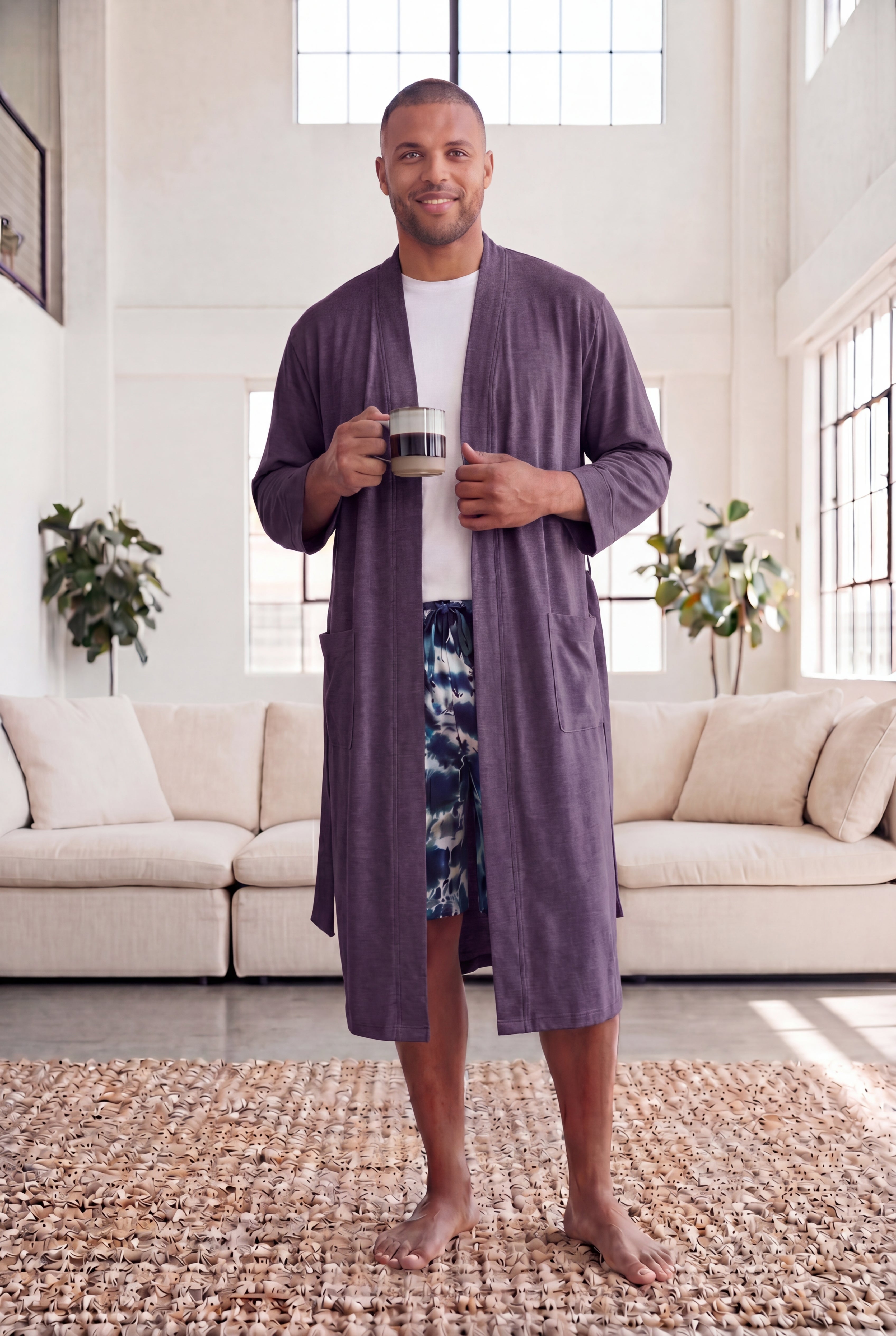 Cotton Jersey Robe image number 0