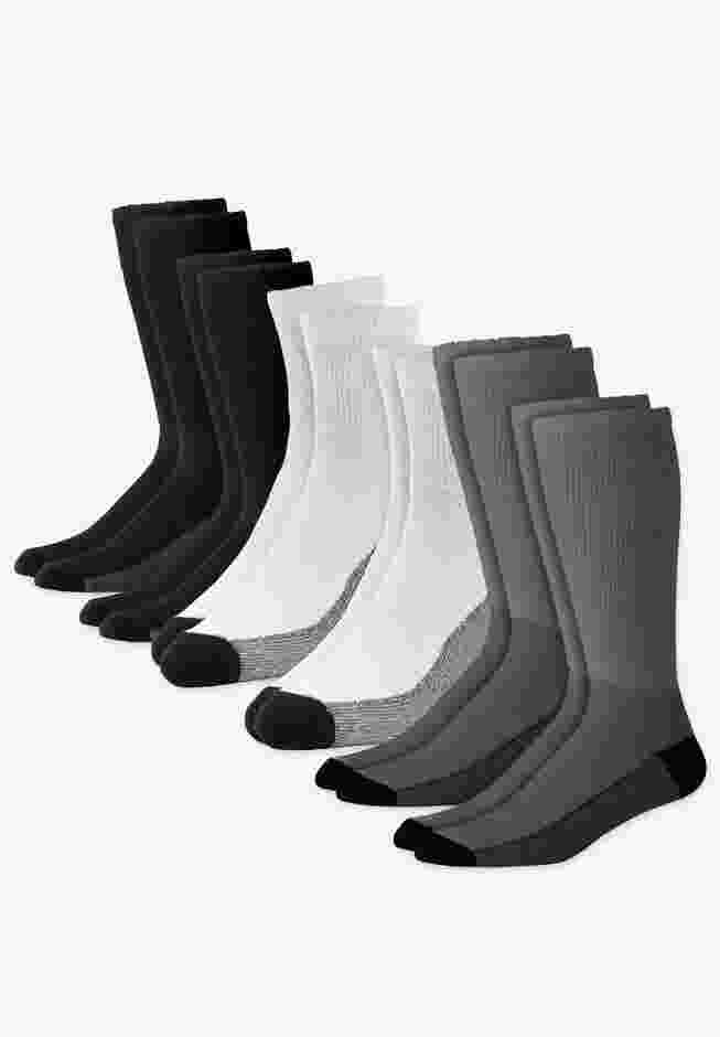 Full Length Cushioned Crew Socks 3-Pack image number 1