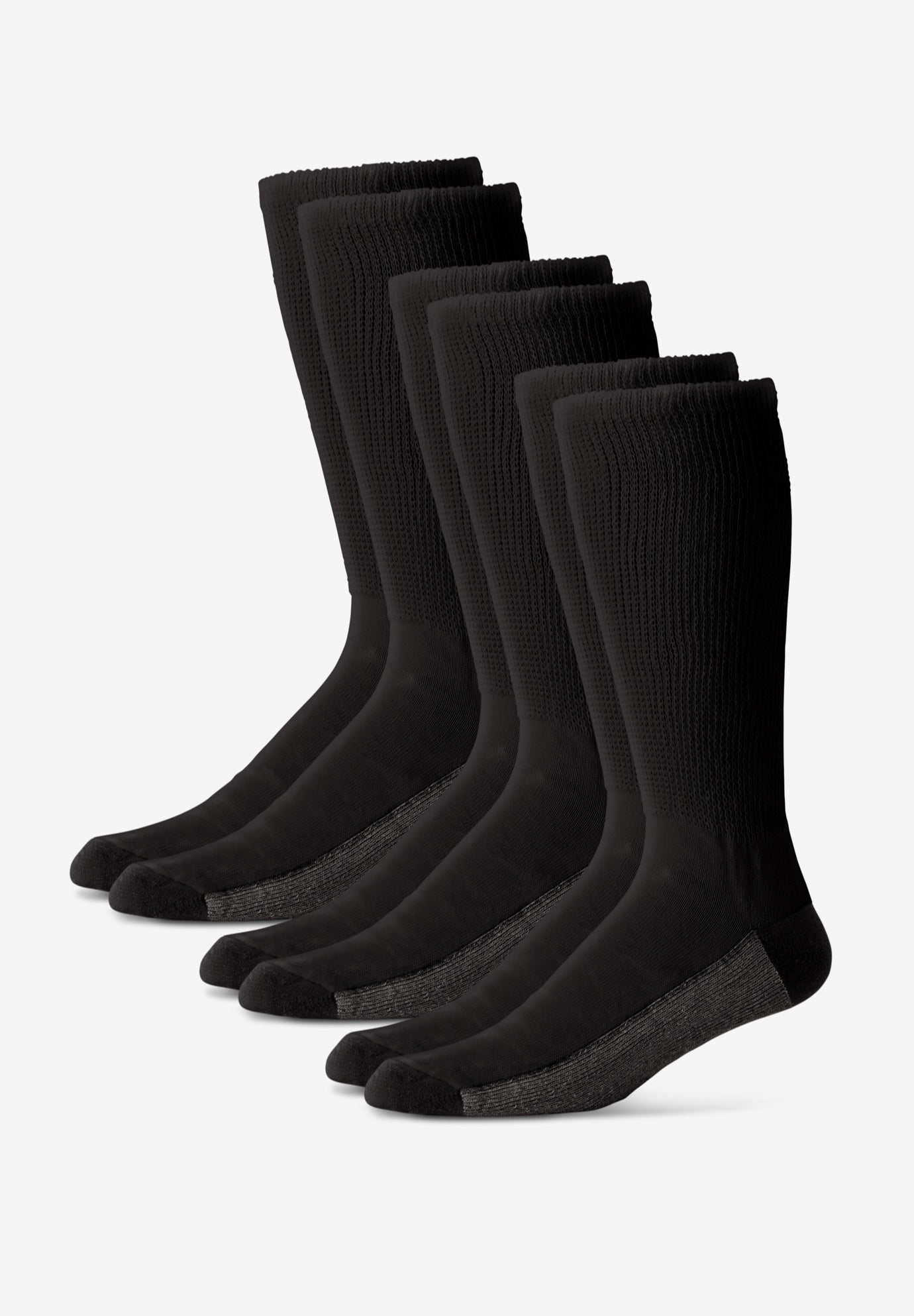Full Length Cushioned Crew Socks 3-Pack image number 0