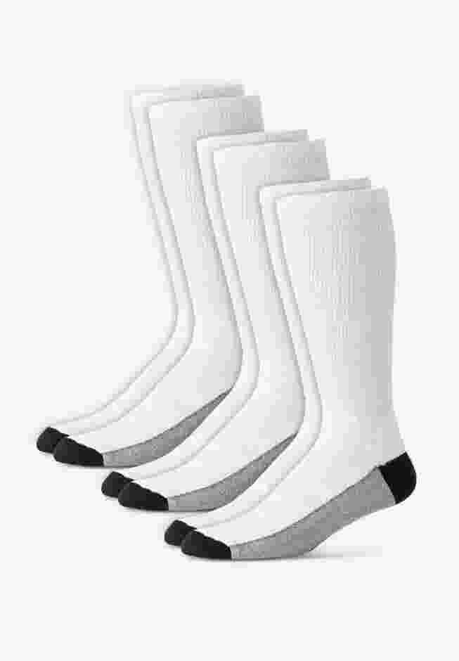 Full Length Cushioned Crew Socks 3-Pack image number 0
