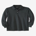 Long-Sleeve Shrink-Less™ Cotton Polo Shirt image number null