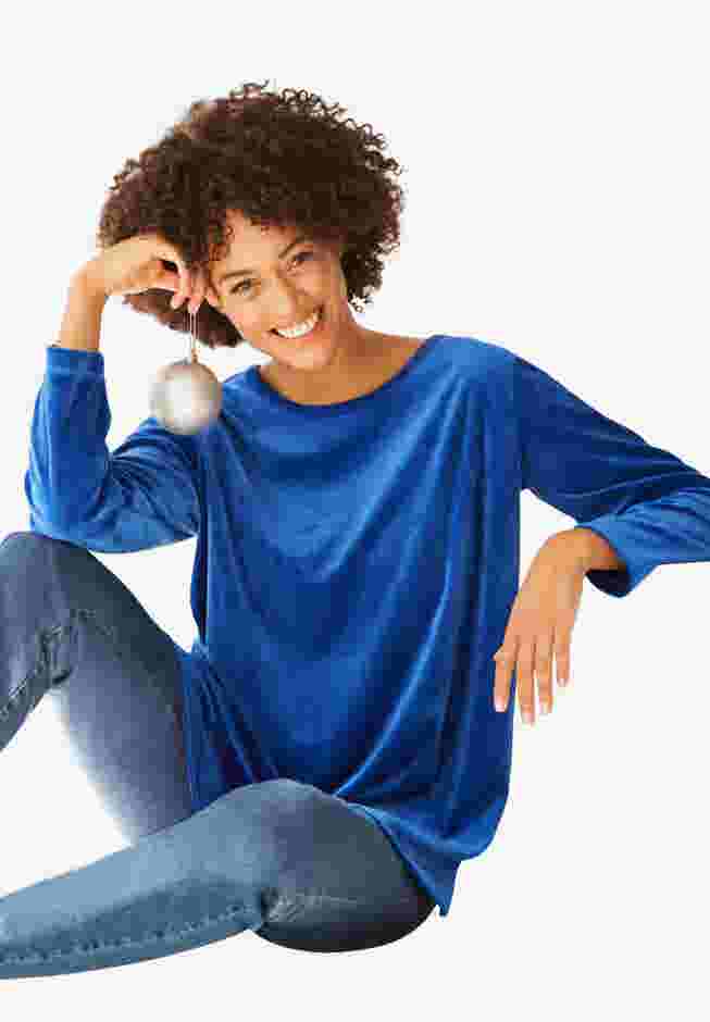 Plush Velour Tunic Sweatshirt image number 0