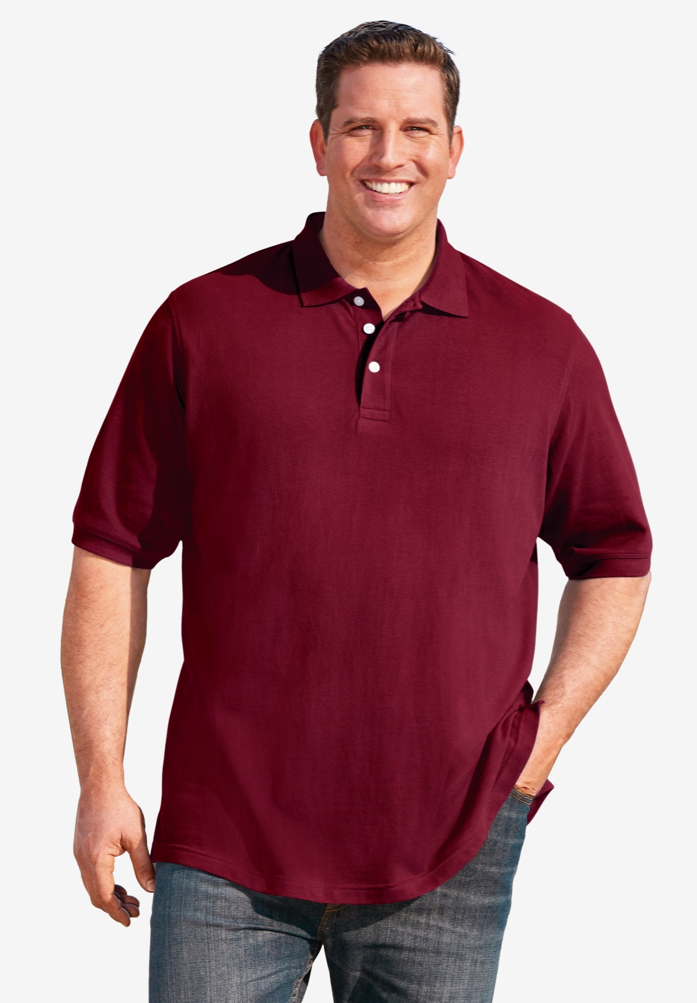 Shrink-Less&trade; Classic Cotton Polo Shirt image number 0
