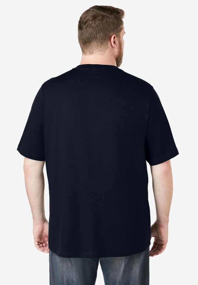 Shrink-Less Lightweight V-Neck Pocket T-Shirt image number 1