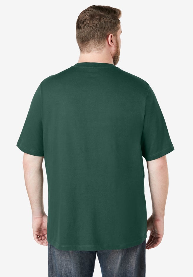 Shrink-Less Lightweight V-Neck Pocket T-Shirt image number 1