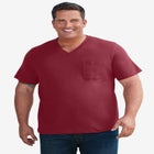 Shrink-Less Lightweight V-Neck Pocket T-Shirt image number null