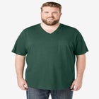 Shrink-Less Lightweight V-Neck Pocket T-Shirt image number null