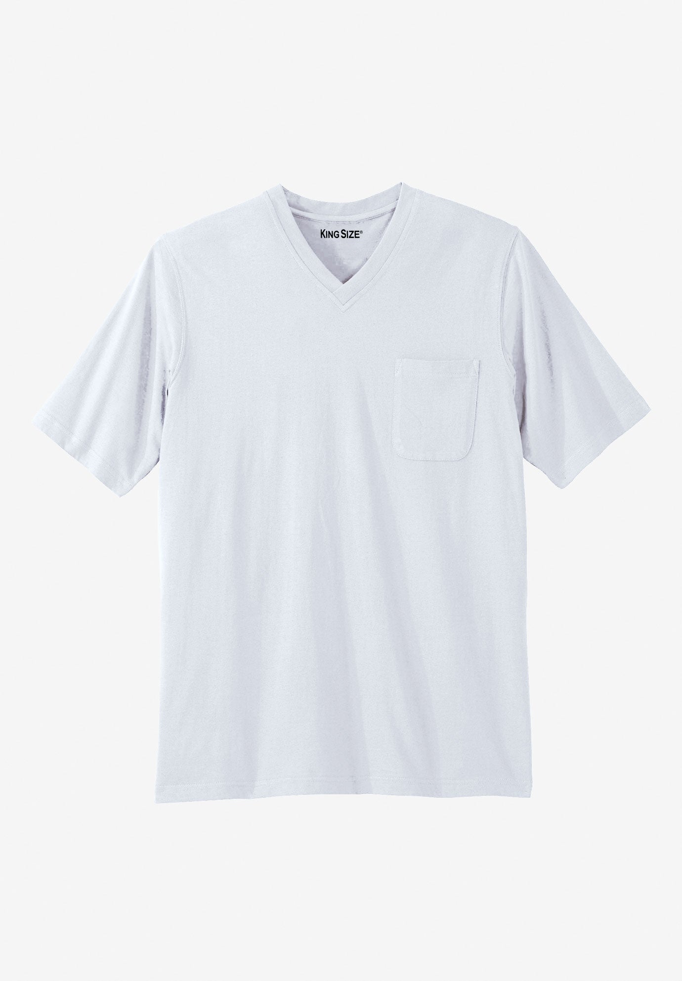 Shrink-Less Lightweight V-Neck Pocket T-Shirt image number 0