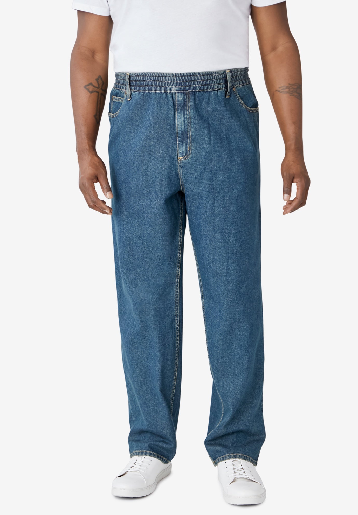 Loose Fit Comfort Waist Jeans image number 0