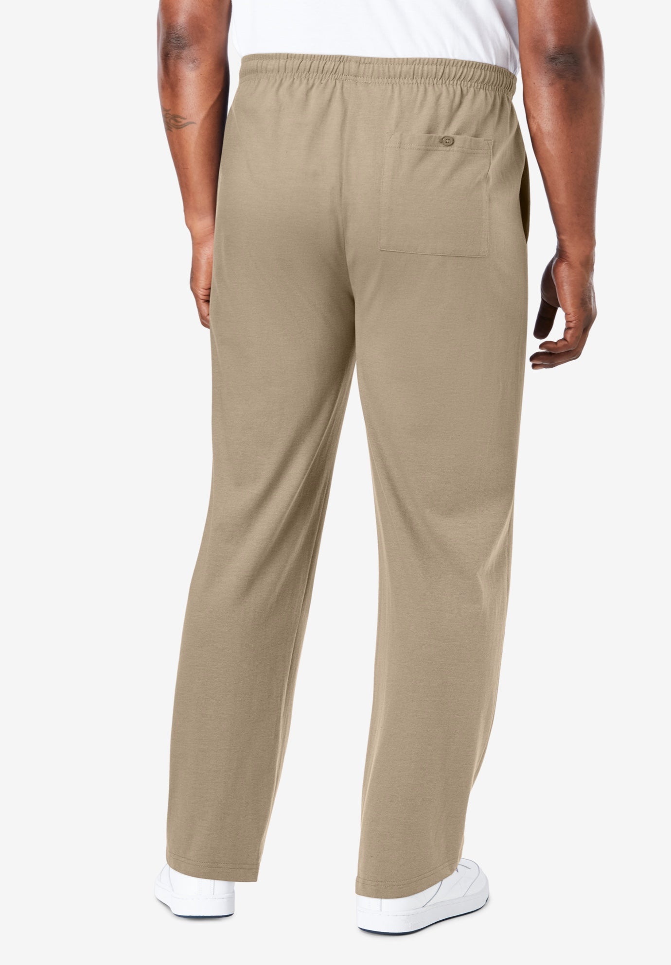 Lightweight Jersey Open-Bottom Sweatpants image number 2