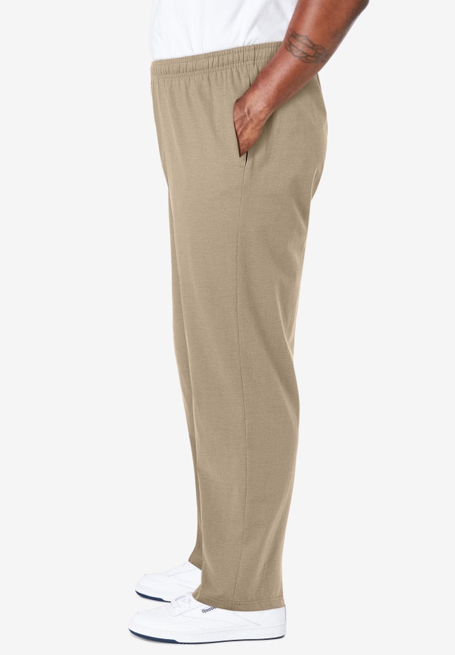 Lightweight Jersey Open-Bottom Sweatpants image number 1