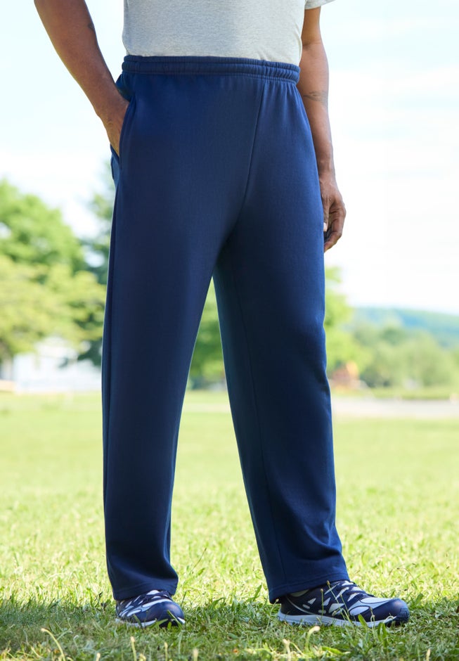 Fleece Open-Bottom Sweatpants image number 4