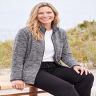 Zip-Front Microfleece Jacket image number null