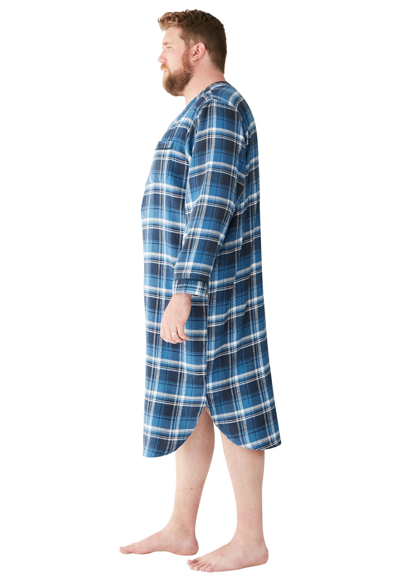 Plaid Flannel Nightshirt image number 1