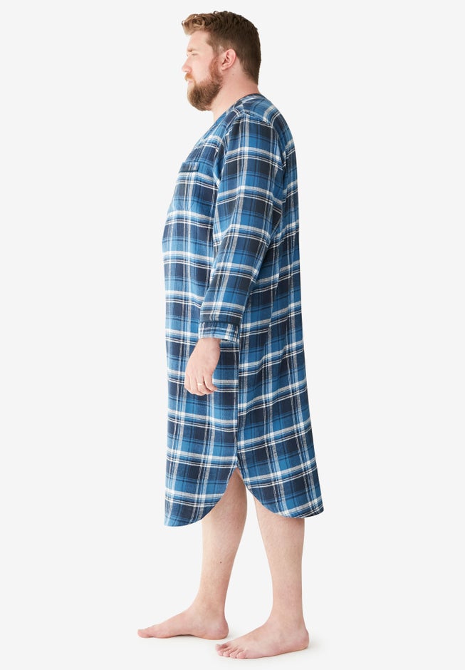 Plaid Flannel Nightshirt image number 1