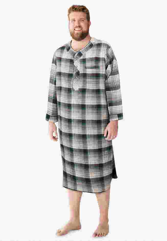 Plaid Flannel Nightshirt image number 1
