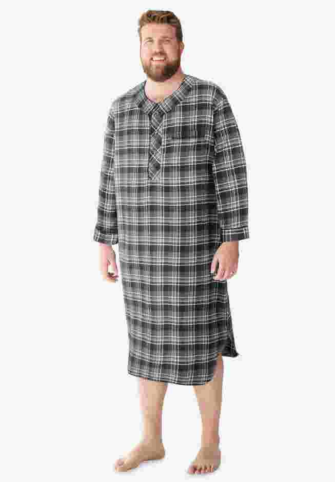 Plaid Flannel Nightshirt image number 0
