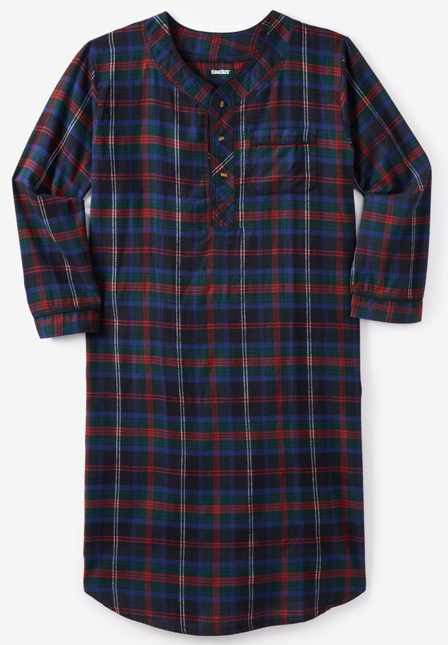 Plaid Flannel Nightshirt image number 0