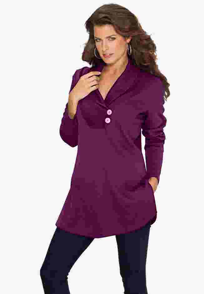 Thermal Shawl Collar Tunic image number 0