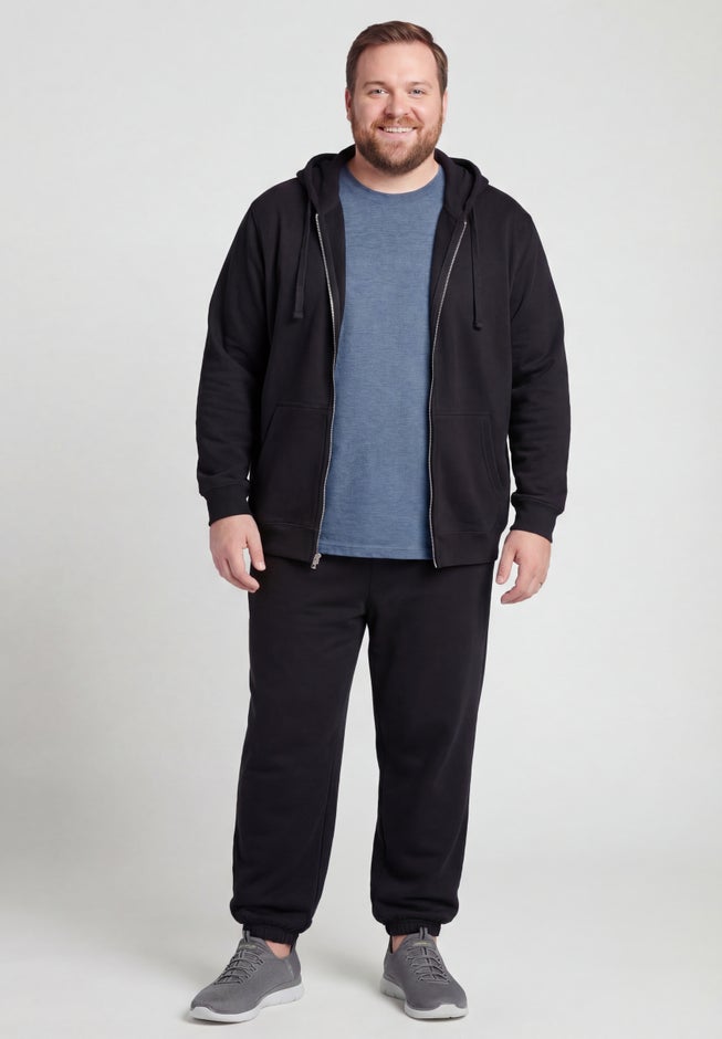 Lightweight Jersey Elastic Cuff Sweatpants image number 1