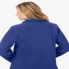 Hooded A-Line Fleece Coat image number null