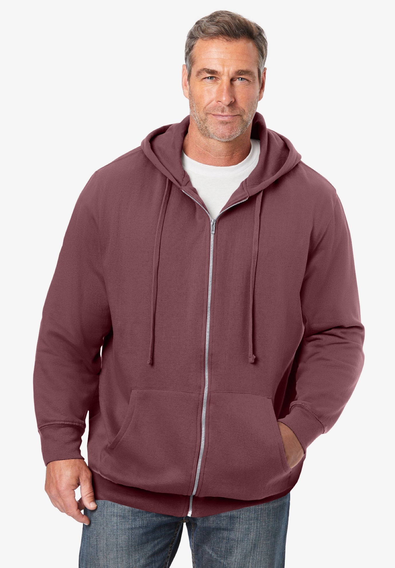 Fleece Zip-Front Hoodie image number 0