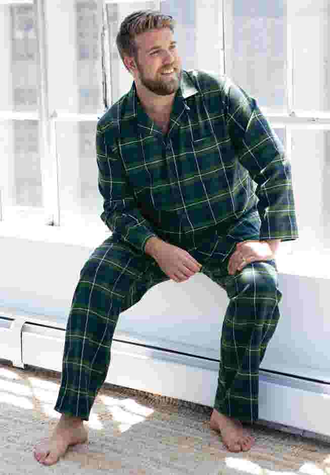 Plaid Flannel Pajama Set image number 1