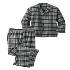 Plaid Flannel Pajama Set image number null