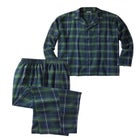 Plaid Flannel Pajama Set image number null