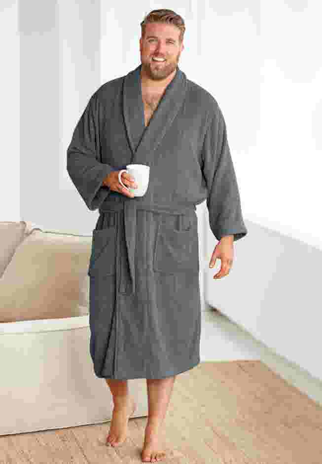 Terry Bathrobe with Pockets image number 0